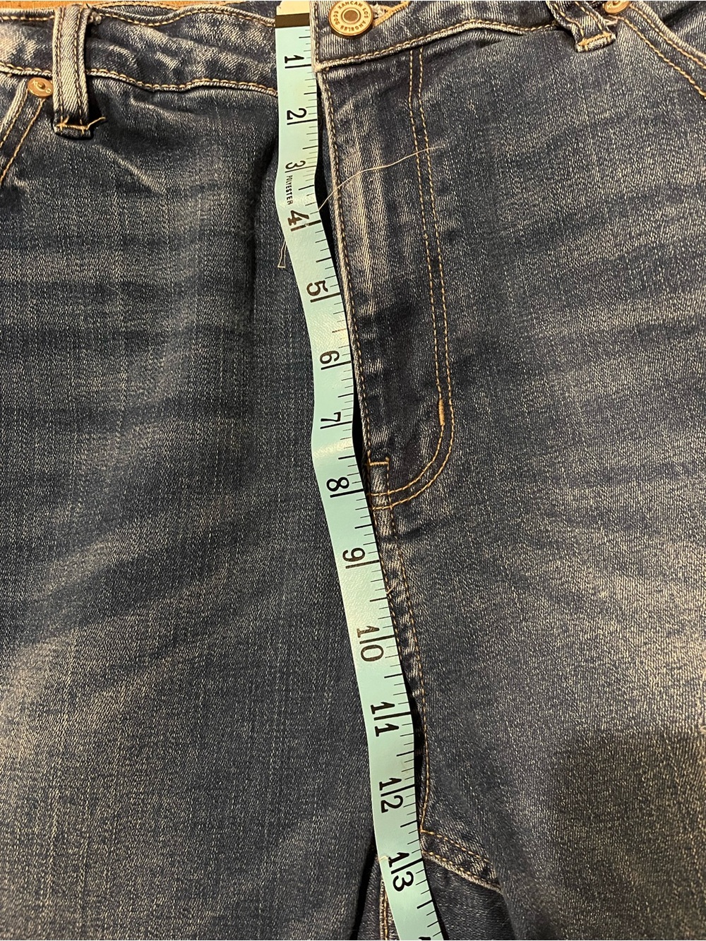 KanCan Dark Blue Distressed Ripped Skinny Jeans - Picture 8 of 8